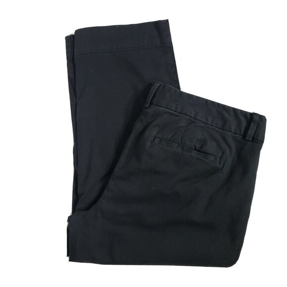 Ann Taylor LOFT Cropped Pants Womens Size 8P Petite Marisa Fit Mid Rise Black - Picture 3 of 10